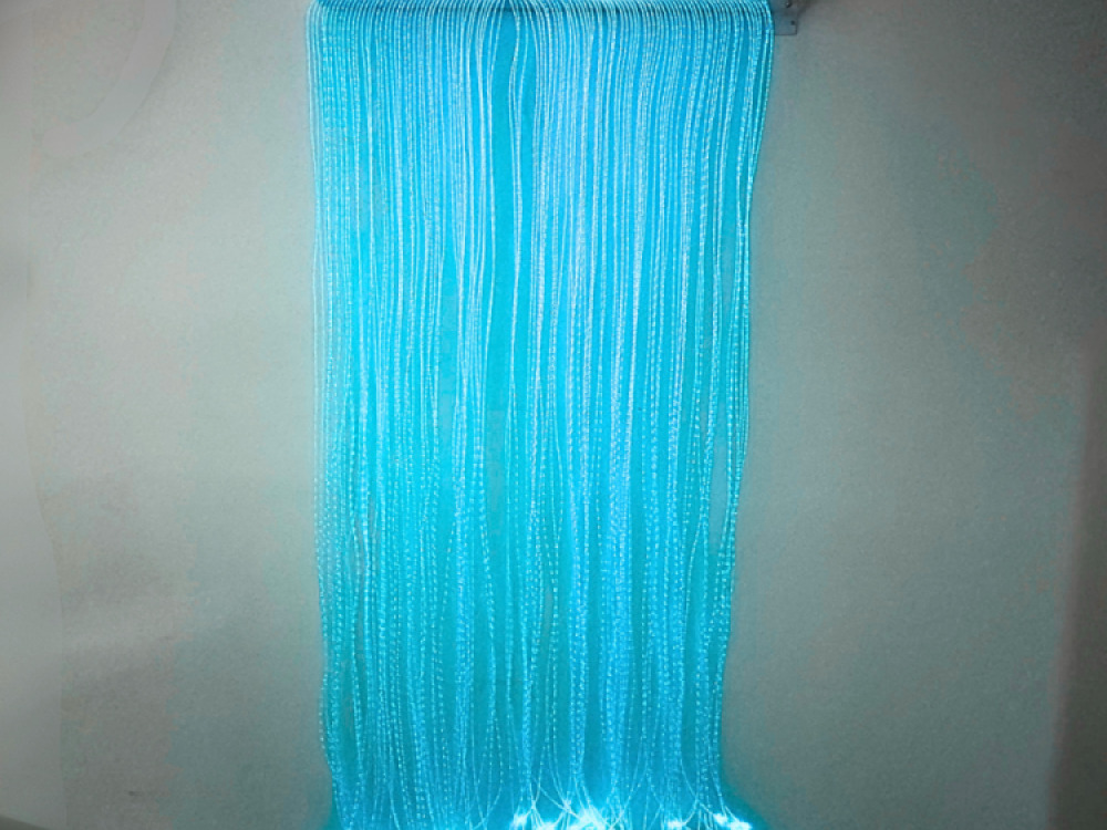 Fibre Optic Curtain with Tails With Swing Bracket (100 Fibre Tails)