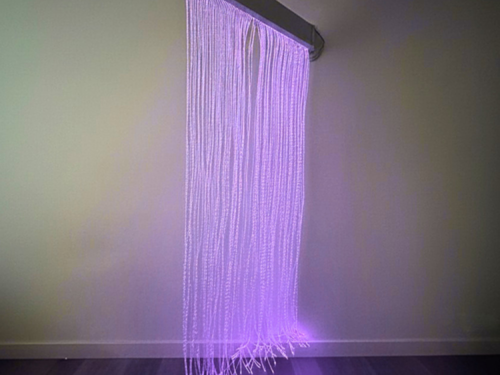 Fibre Optic Curtain with Tails With Swing Bracket (100 Fibre Tails)
