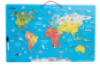 Magnetic world map. Two-sided