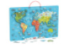 Magnetic world map. Two-sided