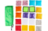 Textured square patches in a bag