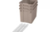 Extra large plastic containers with runners - eco baige - 03