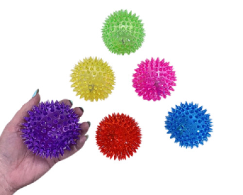 Flashing Spikey Light Up Ball (Large)