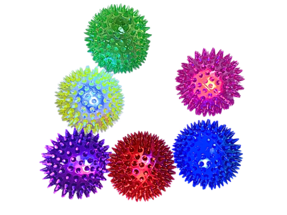 Flashing Spikey Light Up Ball (Large)