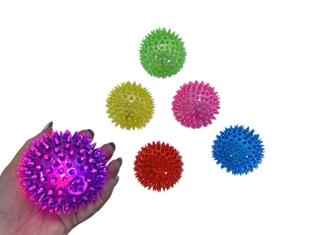 Flashing Spikey Light Up Ball (Large)