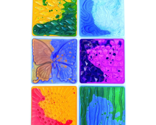Soft Textured Tiles – Set of 6