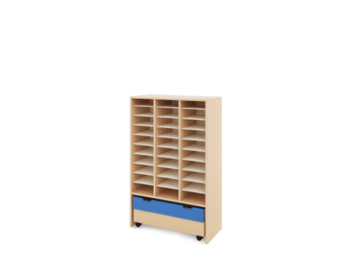 Storage Unit XL with compartments + container - Blue
