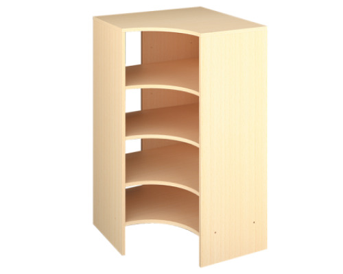 Inset corner cabinet X - Beech