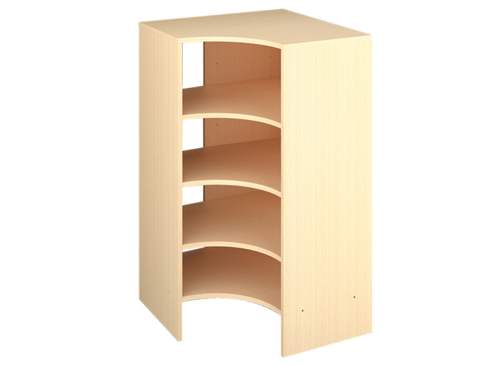 Inset corner cabinet X - Beech