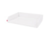 Changing mat with sides for two-person changing table. White