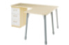 Prima. Desk with shelves, birch, white