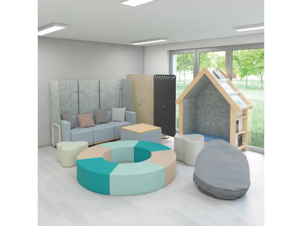 Tall acoustic screen - Beige
