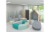Tall acoustic screen - Beige