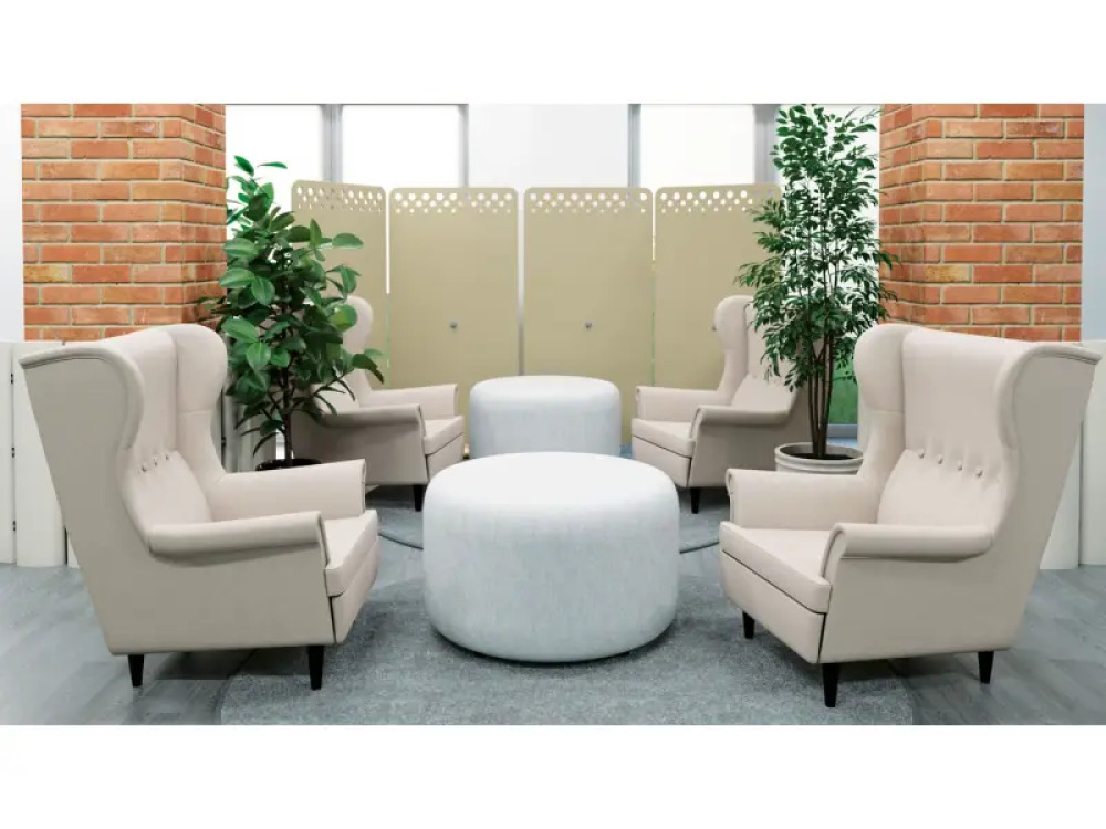 Tall acoustic screen - Beige