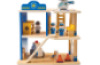 Police station. Wooden toy