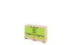 Storage Unit M with shelves and doors + shallow wooden trays & container - Green