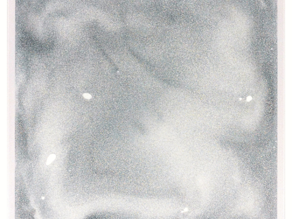 Sensory Liquid Glitter Filled Tile : Silver