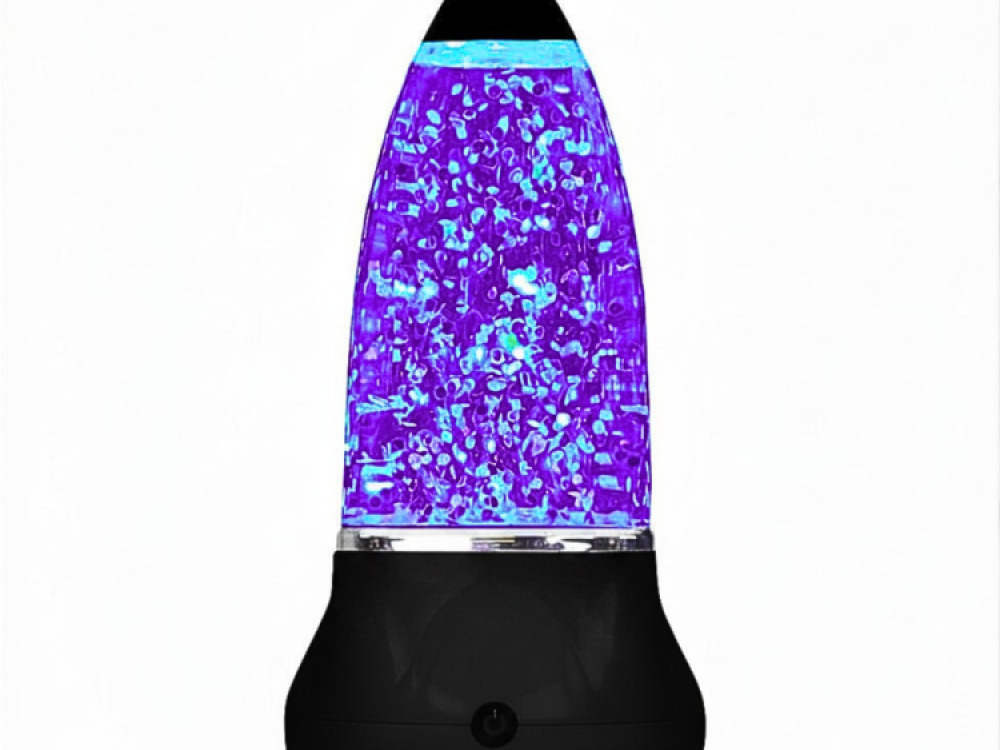 Sensory Volcano Glitter Lamp