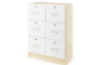 Prima. White chest of drawers - birch