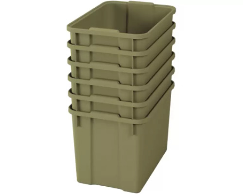 Extra large plastics containters - eco light green - 06