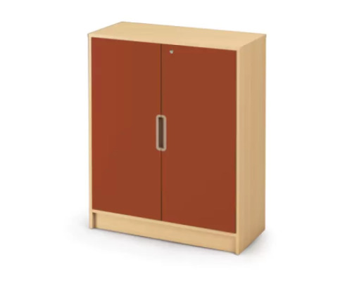 Storage Unit 92 with shelves and doors and lock - Brick - S