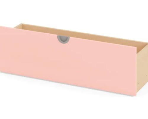 Cubo wide rolling box. Pale pink