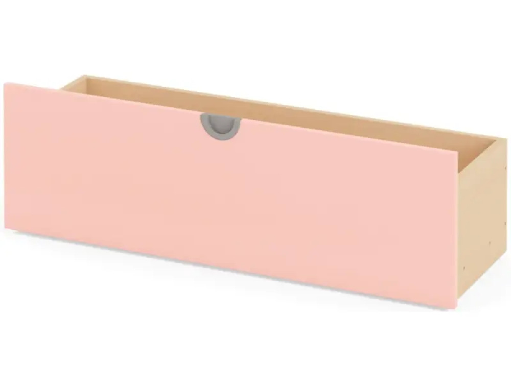 Cubo wide rolling box. Pale pink