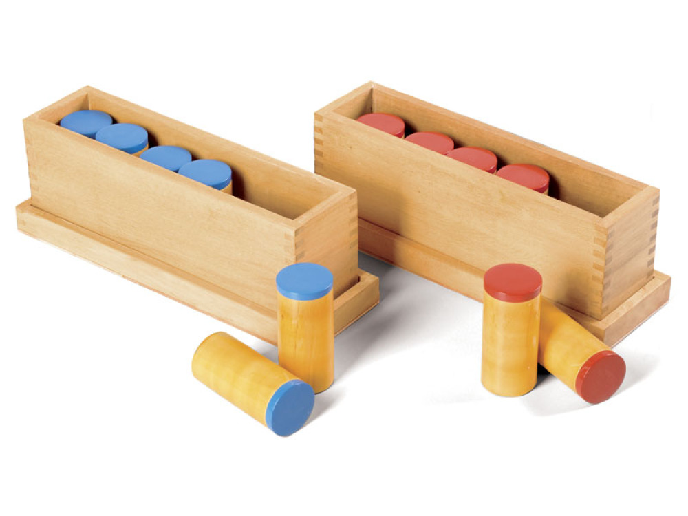 Montessori Aids. Sound cylinders