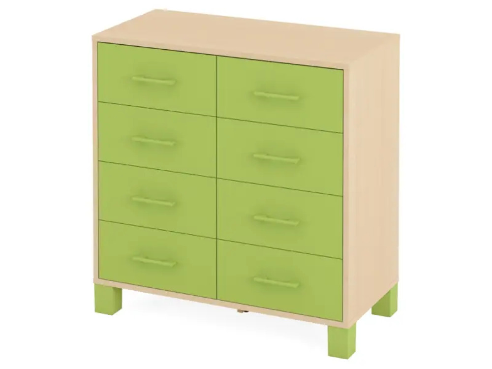 Large cabinet with drawers. Green. Fresh Collection
