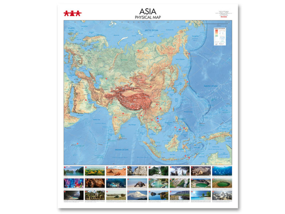 Asia. Physical Map