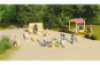 Wooden sensory table - mud kitchen