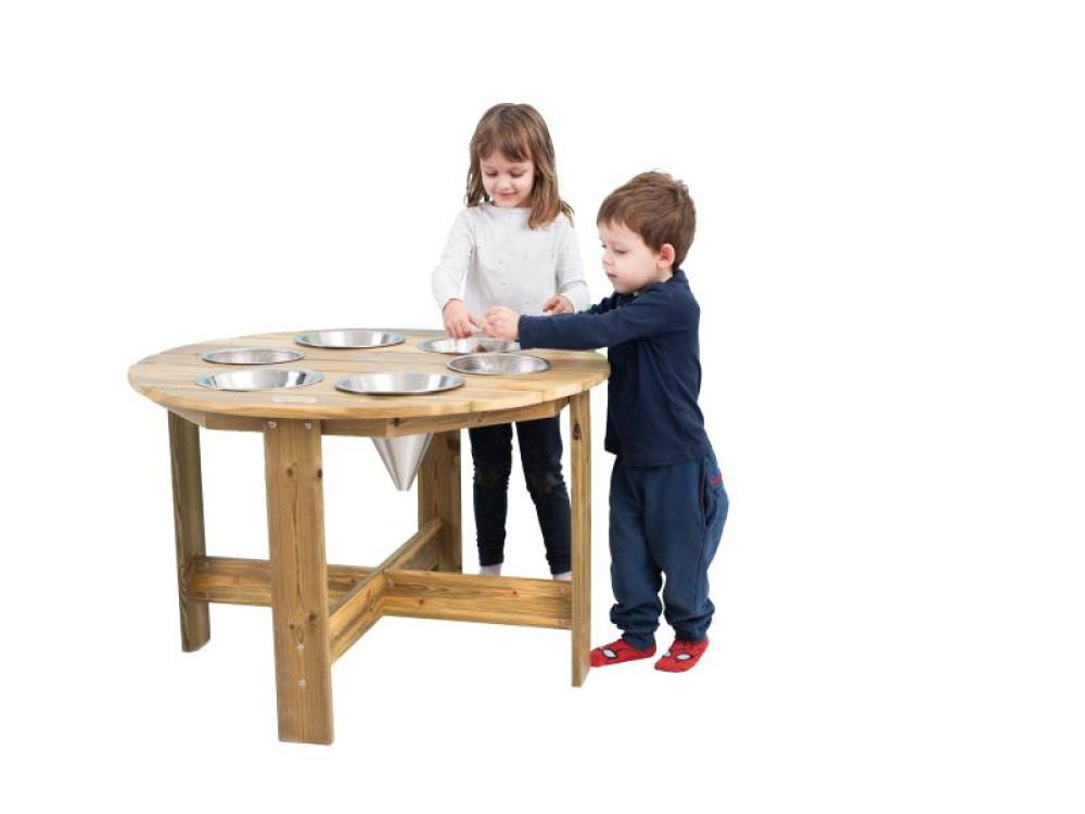 Wooden sensory table - mud kitchen