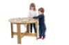 Wooden sensory table - mud kitchen