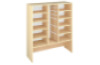Storage Unit XL with shelves for trays and containers - Beech