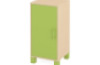 Small cabinet with shelves and doors. Green. Fresh Collection