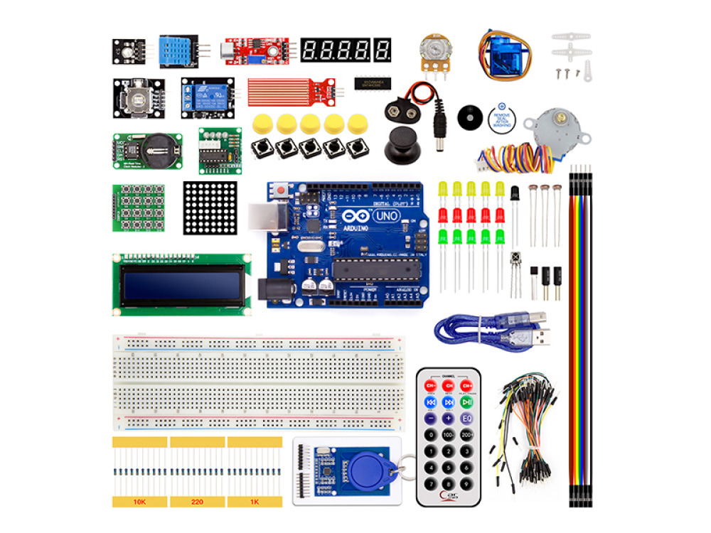 Microcontroller with sensors and accessories. RFID set - complete starter kit for Arduino