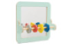 Wall mirror with a bar and manipulative elements