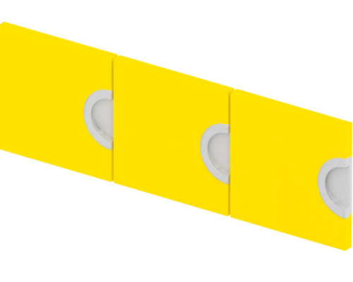 3 doors for Cubo cloakroom unit (yellow)