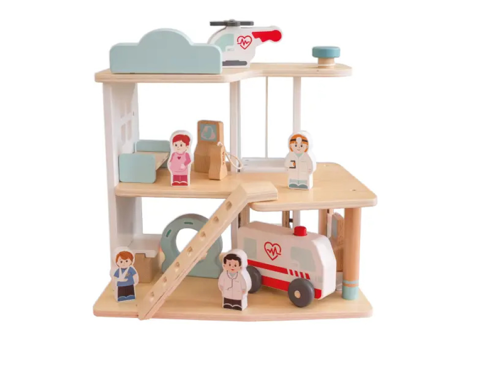 Hospital. Wooden toy