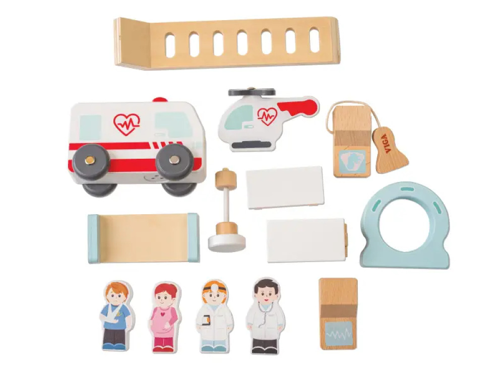 Hospital. Wooden toy
