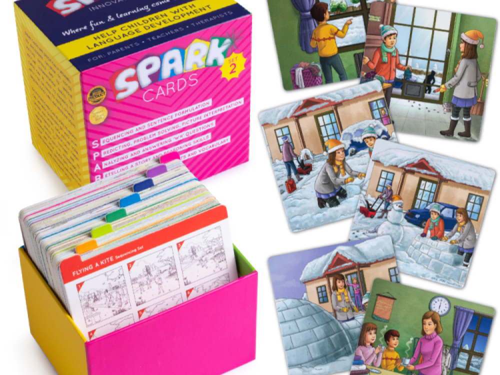 Spark Sequence & Storytelling Cards for Speech Therapy Set 2