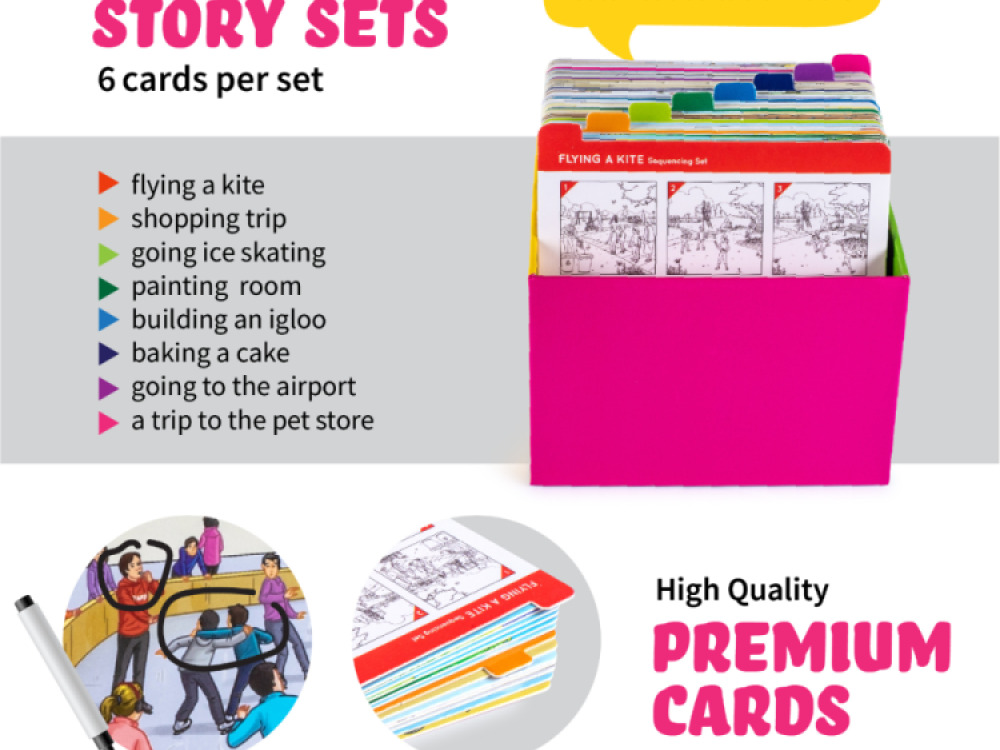 Spark Sequence & Storytelling Cards for Speech Therapy Set 2