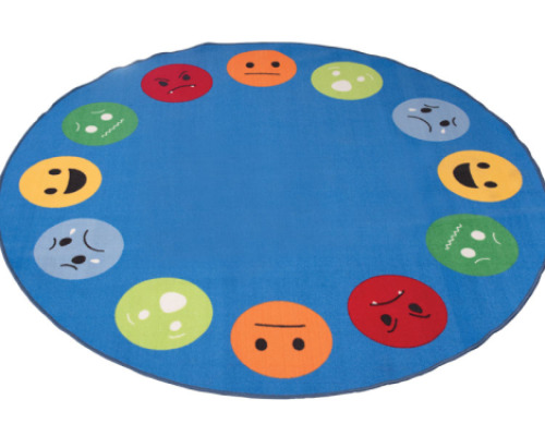 Emotions. Round carpet.