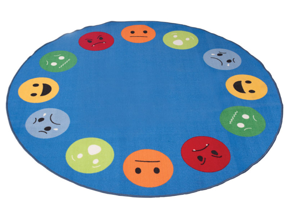 Emotions. Round carpet.