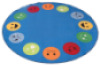 Emotions. Round carpet.