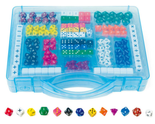 MATH counters & Worksheets Dice case