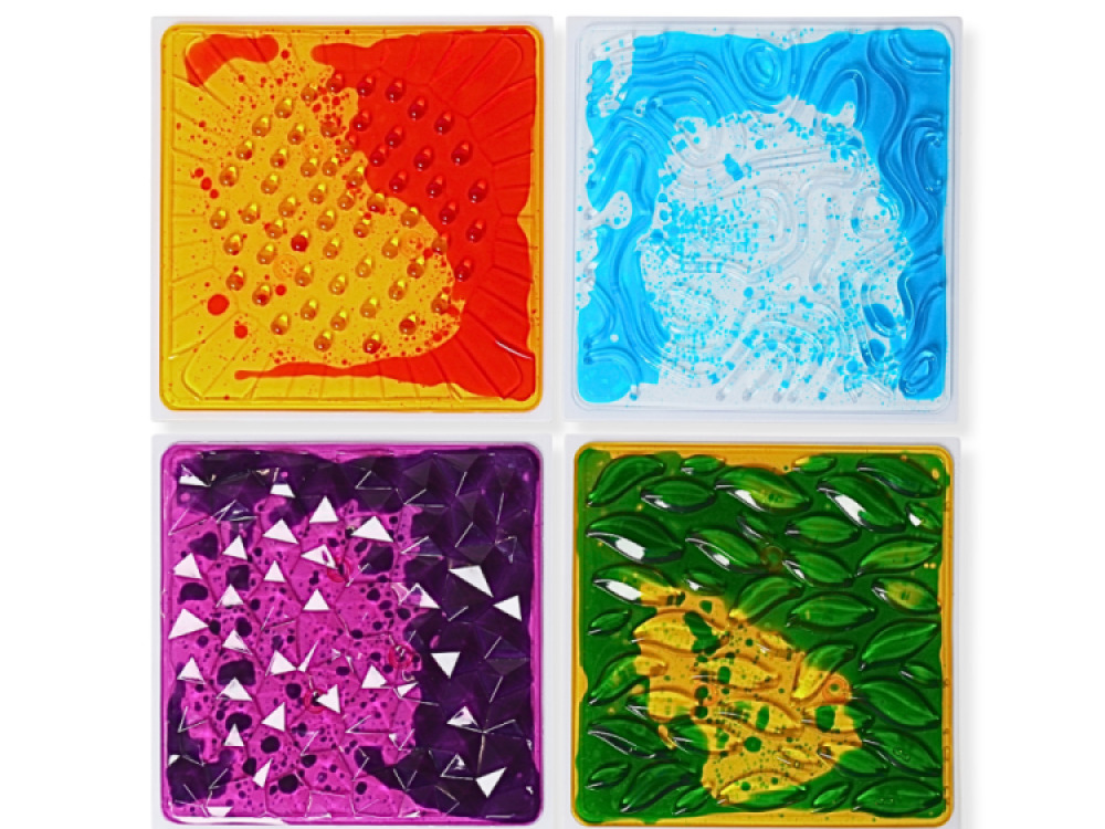Soft Textured Tiles, Set of 4