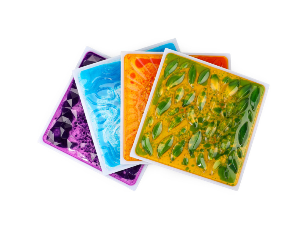 Soft Textured Tiles, Set of 4