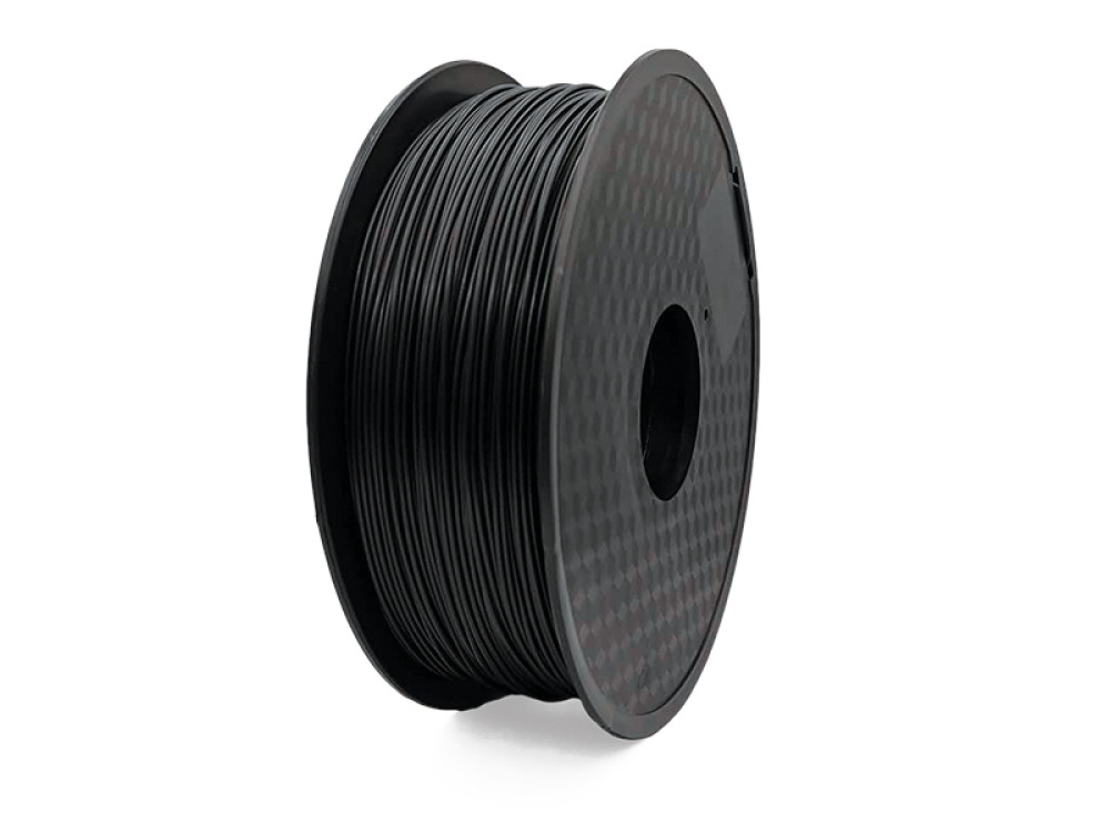 PLA black filament for 3D printer - 1 kg