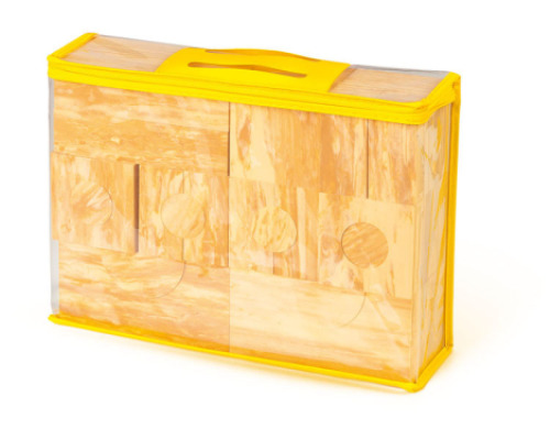 Foam wood-like bricks